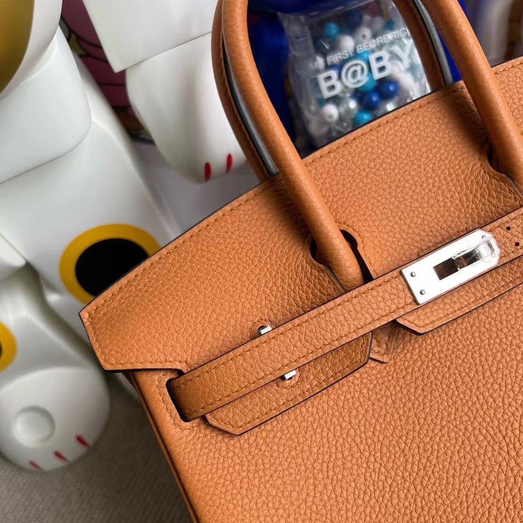 Hermes Bag price and pictures Birkin 25 Ostrich 7Q Blue Mykonos Gold hardware-9364