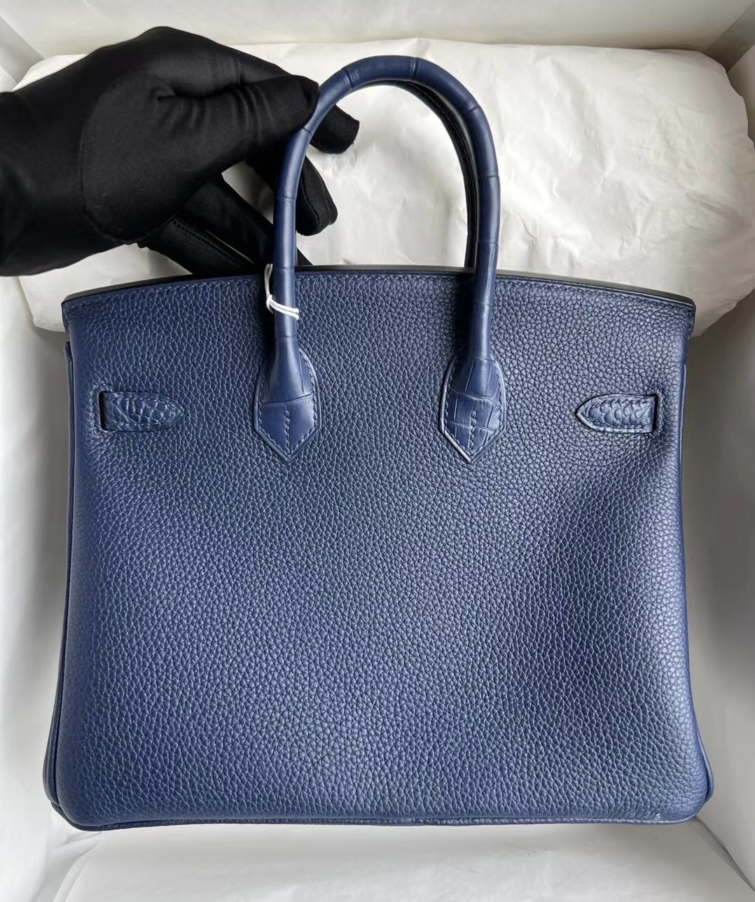 Hermès Birkin 25cm Touch 73 Bleu Saphir Silver hardware All hand sewing Hermès Birkin 25cm Touch 73 Bleu Saphir Silver hardware All hand sewing