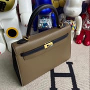 Hermes Kelly 25 Chevre Mysore 2H Kraft Gold Hardware-2452
