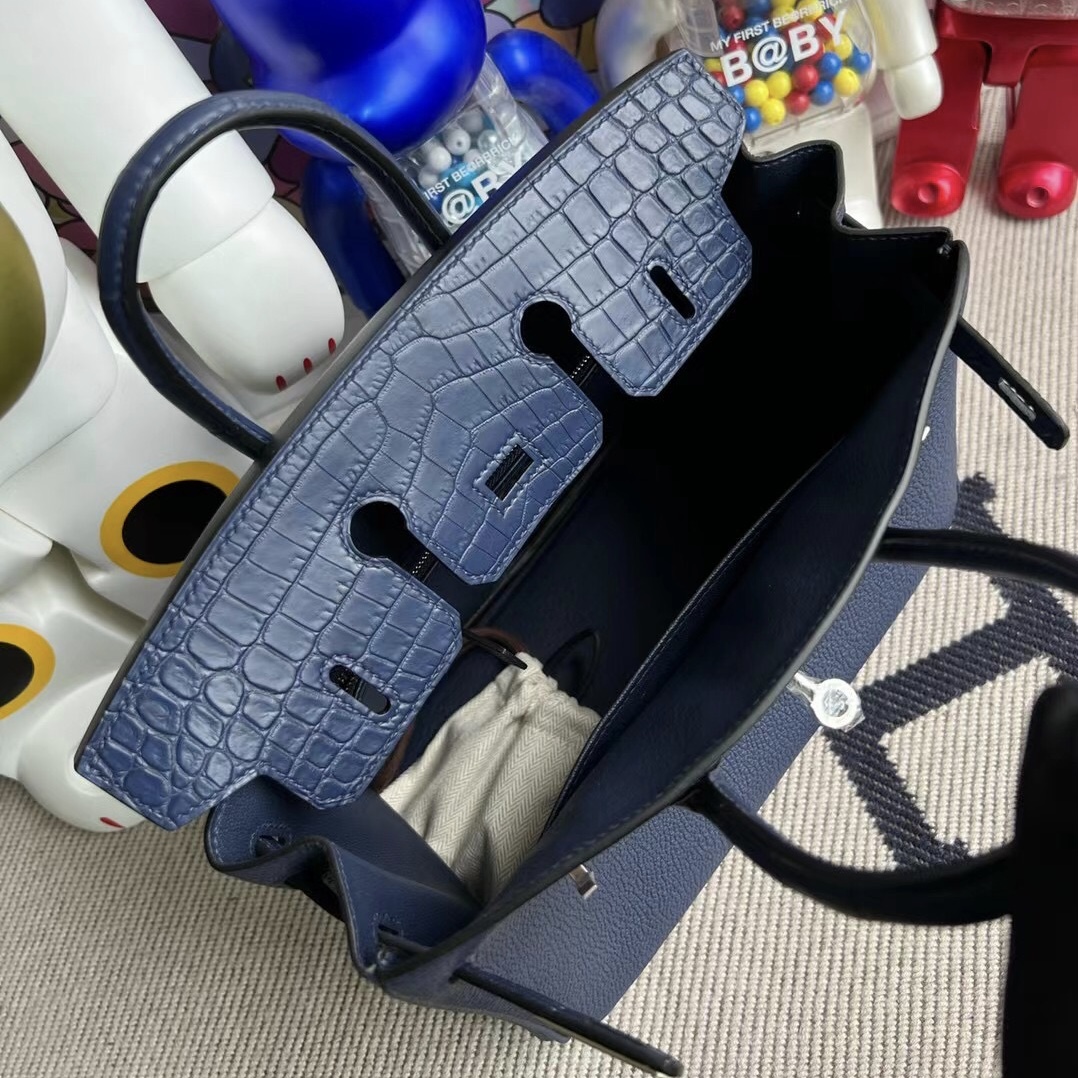 Hermès Birkin 25cm Touch 73 Bleu Saphir Silver hardware All hand sewing Hermès Birkin 25cm Touch 73 Bleu Saphir Silver hardware All hand sewing