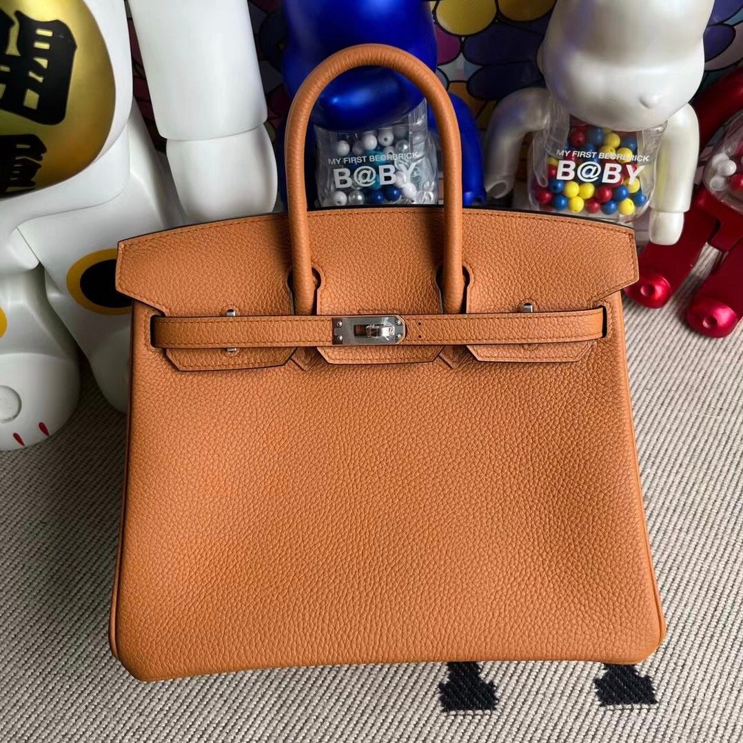 Hermes Bag price and pictures Birkin 25 Ostrich 7Q Blue Mykonos Gold hardware-9364