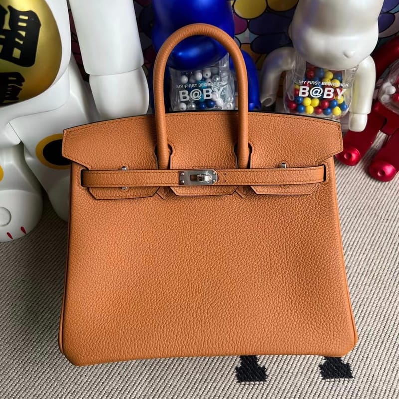 Birkin 25cm Togo I9 Apricot and 9R Lime Phw