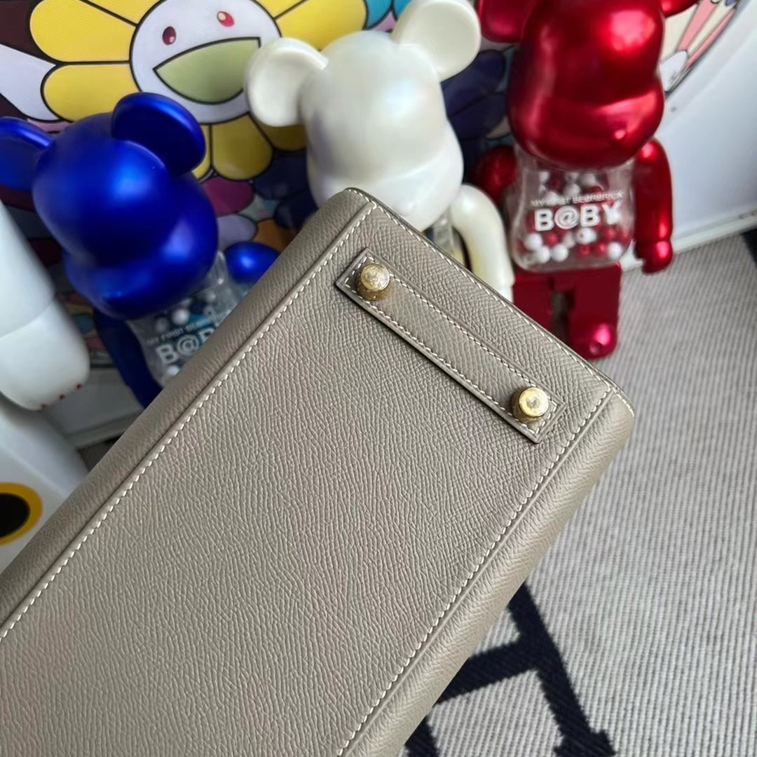Hermes Birkin 25cm Epsom Sellier Gris Asphalte Craie