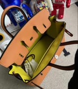 Hermes Bag price and pictures Birkin 25 Ostrich 7Q Blue Mykonos Gold hardware-9364