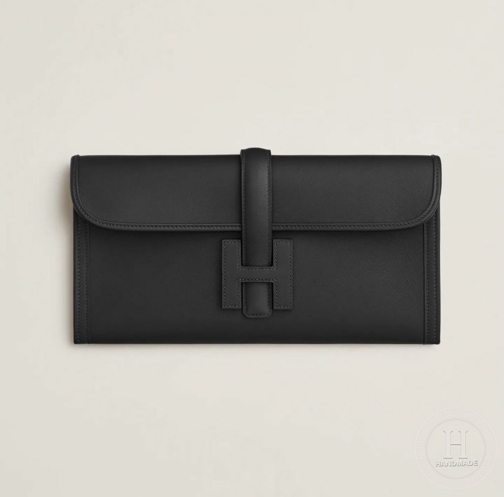 Hermès Jige Elan 29 clutch Noir Swift