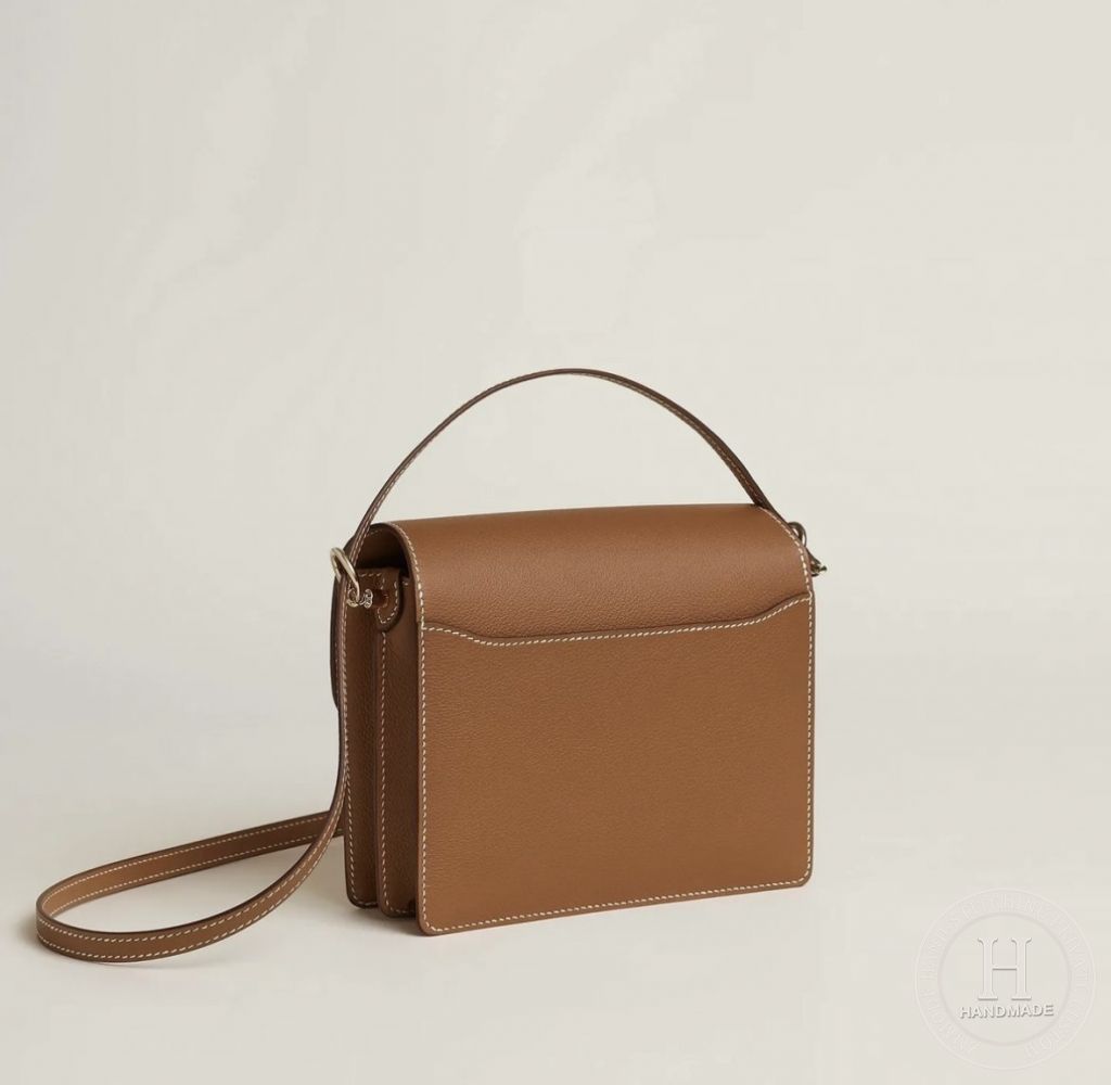 Hermes Price and picture Roulis mini bag Gold Evercolor Hermes Price and picture Roulis mini bag Gold Evercolor