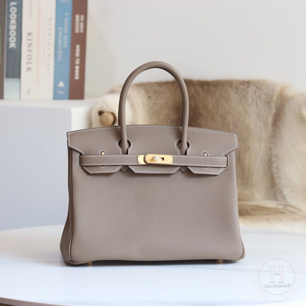 Birkin 30cm Togo C18 Etoupe  Ghw