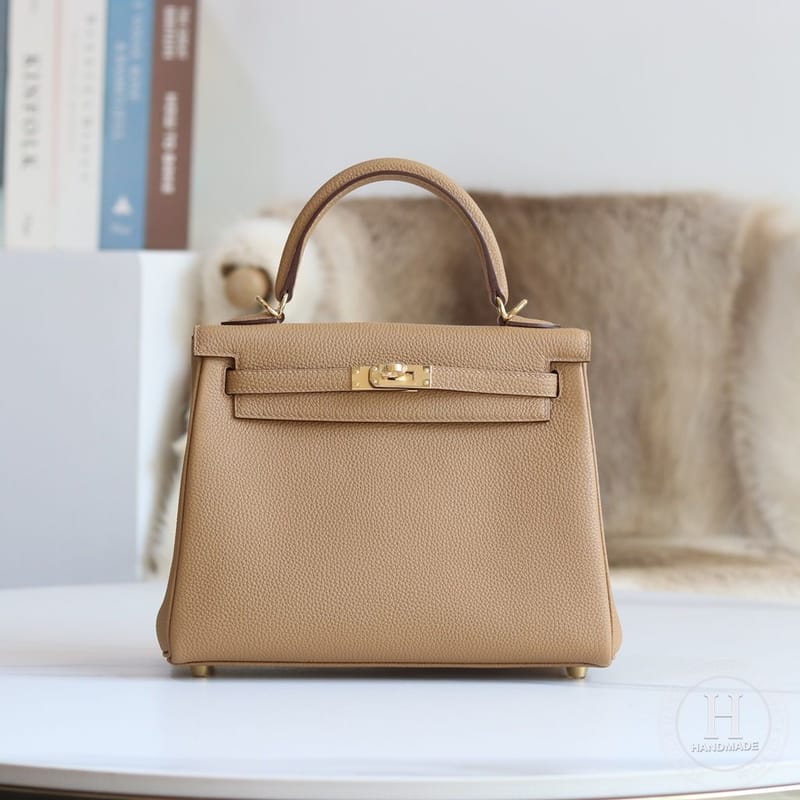 Kelly 25cm Togo 4b Biscuit Ghw