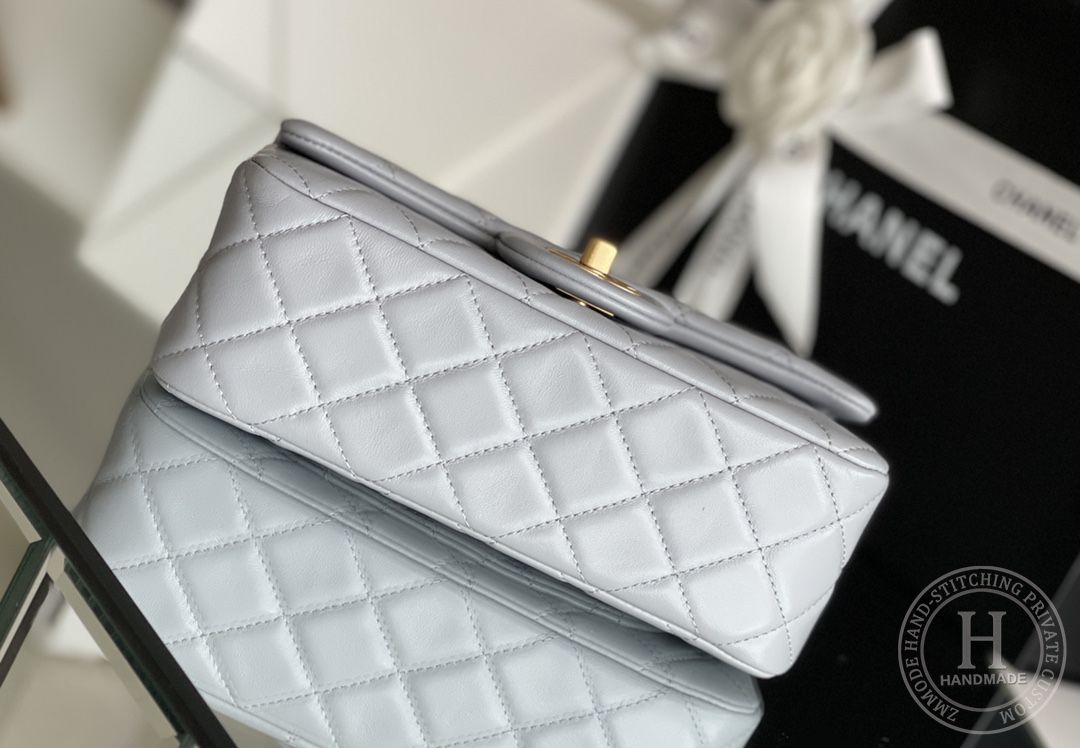Lambskin Quilted Mini CC Pearl Crush Rectangular Flap Dark Beige Lambskin Quilted Mini CC Pearl Crush Rectangular Flap Dark Beige