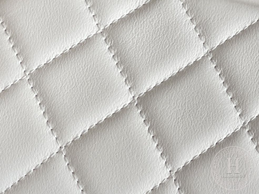 Lambskin Quilted Mini Square Flap White Lambskin Quilted Mini Square Flap White