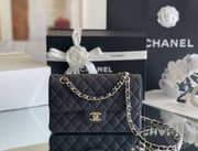 Caviar Quilted Small Double Flap Black-9937