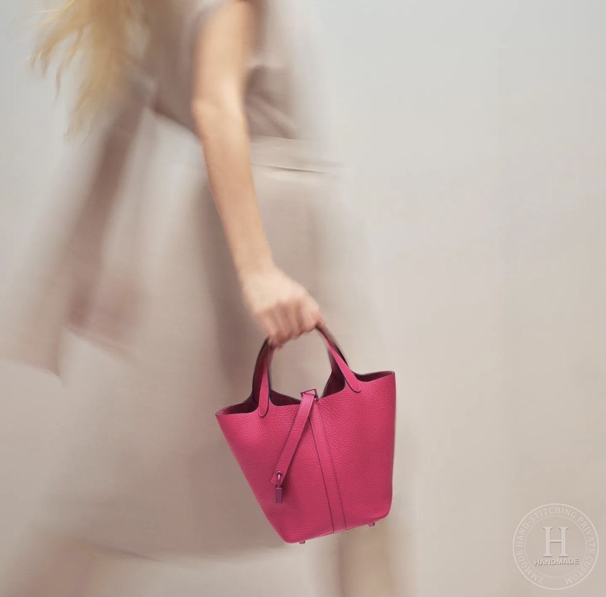 MEXICO PICOTIN LOCK 18 BAG ROSE CLEMENCE MEXICO PICOTIN LOCK 18 BAG ROSE CLEMENCE