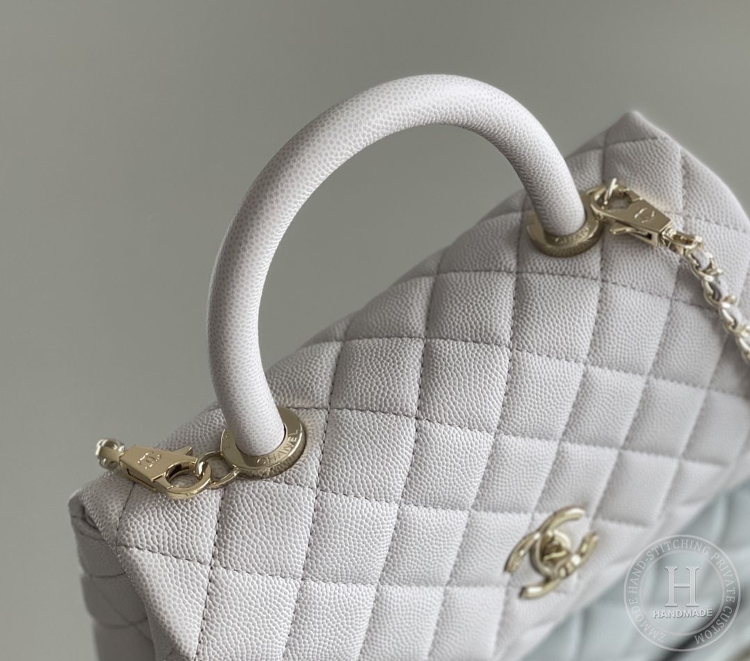 Cocohandle Onda verde 14 × 24 × 10 cm 奶灰色