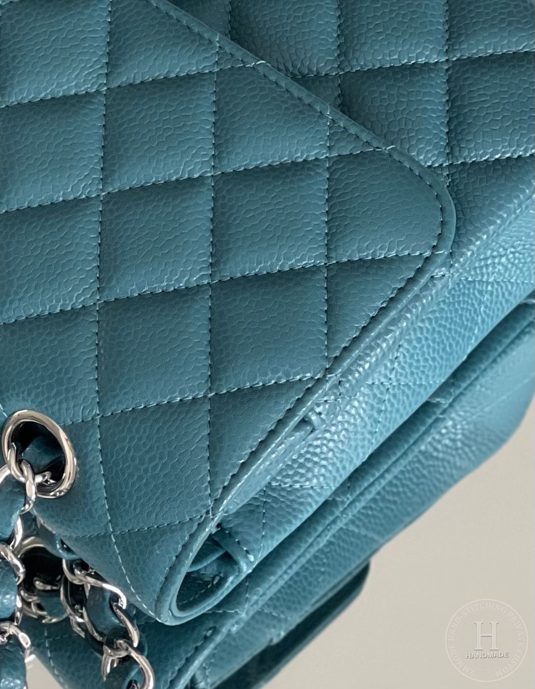 CLASSIC FLAP 25.5 × 15.5 × 6.5 cm HAAS LEATHER 翡翠绿