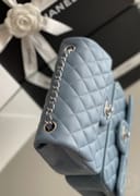 CLASSIC FLAP 12× 20 × 6 cm GR LEATHER 玫红浅金扣-4256