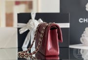CLASSIC FLAP 23× 14.5 × 6 cm ZP LEATHER 薄荷绿浅金扣-7287