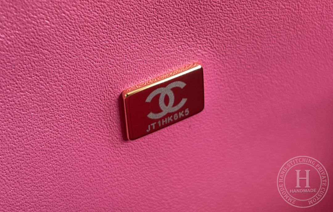 CLASSIC FLAP 12× 20 × 6 cm GR LEATHER 玫红浅金扣 CLASSIC FLAP 12× 20 × 6 cm GR LEATHER 玫红浅金扣