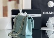 CLASSIC FLAP 25.5 × 15.5 × 6.5 cm ZP LEATHER 樱花粉 浅金扣-5863
