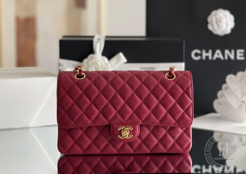 CLASSIC FLAP 25.5 × 15.5 × 6.5 cm HAAS LEATHER RED-6757