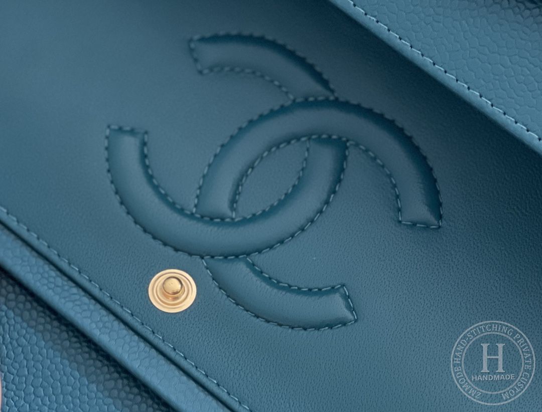 CLASSIC FLAP 25.5 × 15.5 × 6.5 cm HAAS LEATHER 翡翠绿