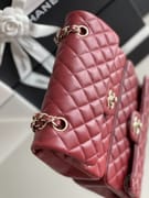 CLASSIC FLAP 23× 14.5 × 6 cm ZP LEATHER 薄荷绿浅金扣-7287