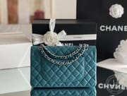 CLASSIC FLAP 25.5 × 15.5 × 6.5 cm HAAS LEATHER 翡翠绿-7171