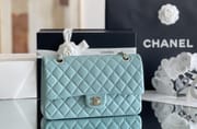 CLASSIC FLAP 25.5 × 15.5 × 6.5 cm ZP LEATHER 樱花粉 浅金扣-5863