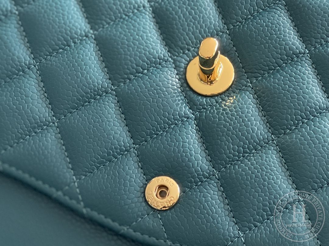 CLASSIC FLAP 25.5 × 15.5 × 6.5 cm HAAS LEATHER 翡翠绿