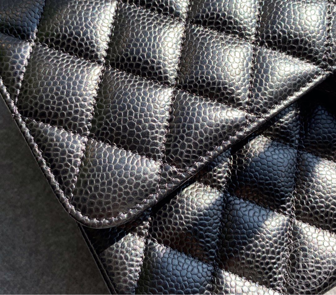 CLASSIC FLAP 25.5 × 15.5 × 6.5 cm HAAS LEATHER 经典黑-9339