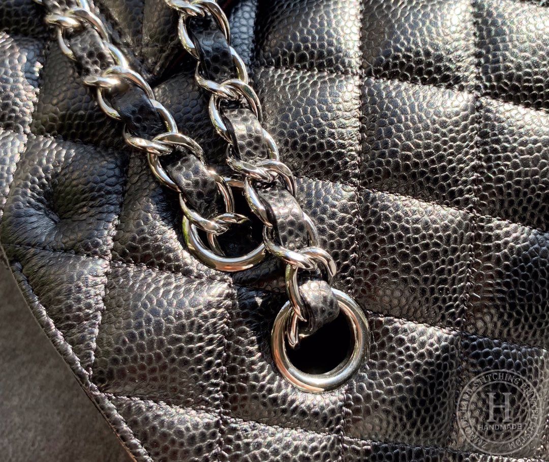 CLASSIC FLAP 25.5 × 15.5 × 6.5 cm HAAS LEATHER 经典黑-9339
