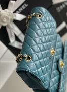 CLASSIC FLAP 25.5 × 15.5 × 6.5 cm HAAS LEATHER 电光蓝-4828