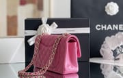 CLASSIC FLAP 23× 14.5 × 6 cm ZP LEATHER 牛仔蓝浅金扣-2719