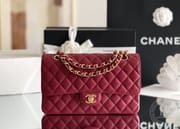 CLASSIC FLAP 25.5 × 15.5 × 6.5 cm HAAS LEATHER RED-6757