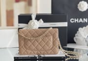 Chanel woc 12 × 19 × 4 cm 灰色浅金扣-3063