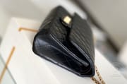 Chanel 2.55 24CM 牛皮 黑色古银扣-9695