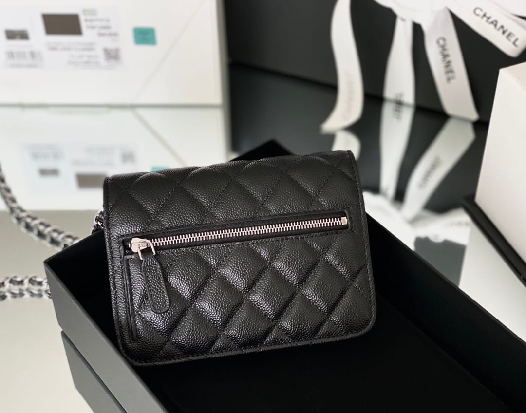 Chanel woc 12.3 × 19.2 × 3.5 cm 蓝色-6164