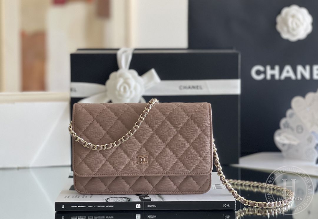 Chanel woc 12 × 19 × 4 cm 焦糖色