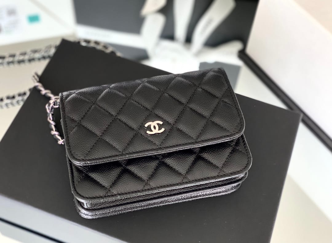 Chanel woc 12.3 × 19.2 × 3.5 cm 蓝色-6164