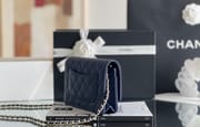 Chanel woc 12 × 19 × 4 cm 深酒红色浅金扣-4593