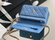 Chanel woc 12 × 19 × 4 cm 白色浅金扣-5320
