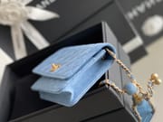 Chanel woc 12 × 19 × 4 cm 白色浅金扣-5320