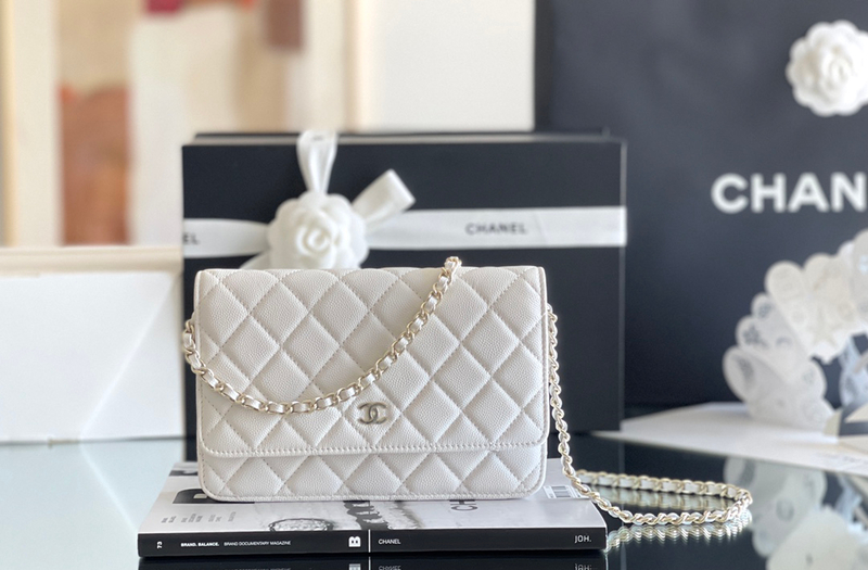 Chanel woc 12 × 19 × 4 cm 黄色浅金扣-5033