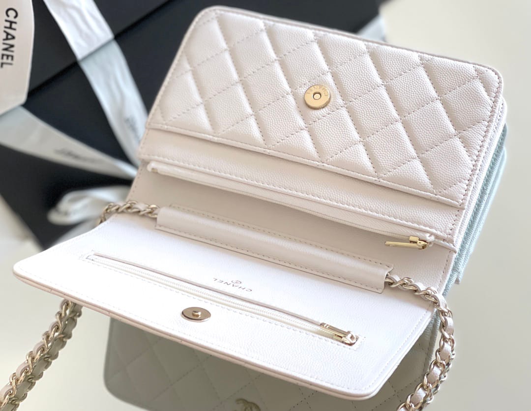 Chanel woc 12 × 19 × 4 cm 黄色浅金扣-5033