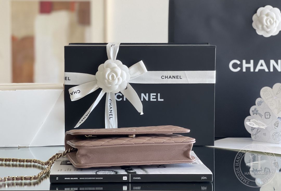 Chanel woc 12 × 19 × 4 cm 焦糖色