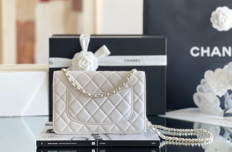 Chanel woc 12 × 19 × 4 cm 黄色浅金扣-5033
