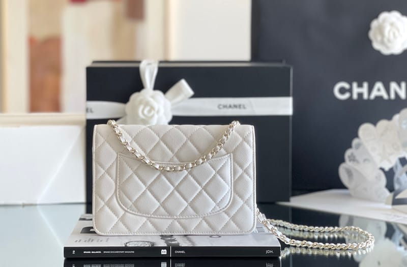 Chanel woc 12 × 19 × 4 cm 黄色浅金扣-5033