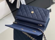 Chanel woc 12 × 19 × 4 cm 深酒红色浅金扣-4593