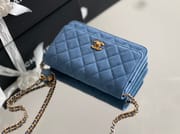 Chanel woc 12 × 19 × 4 cm 白色浅金扣-5320