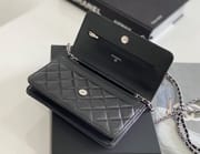 Chanel woc 12 × 19 × 4 cm 白色浅金扣-6837