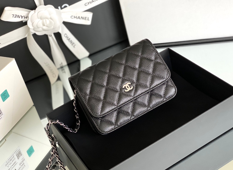 Chanel woc 12.3 × 19.2 × 3.5 cm 蓝色-6164